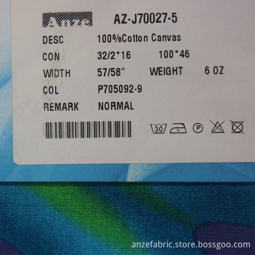 wholesale denim cotton canvas printed fabric